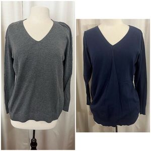 2 vneck sweater bundle